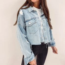 Indie Collection Sparkle Denim Jacket New Arrivals