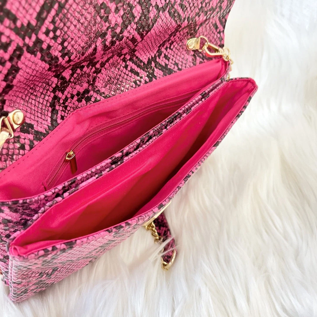 Indie Mae Hot Pink Crossbody + Clutch Accessories 4 Indie Mae Hot Pink Crossbody + Clutch Accessories