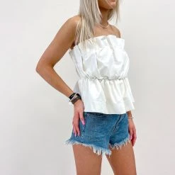 Indie Collection Tops Sallie Faux Leather Top