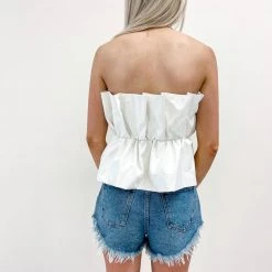 Indie Collection Tops Sallie Faux Leather Top