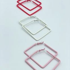 Indie Mae Jewelry Colored Square Hoops