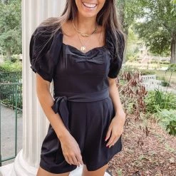 Indie Collection Heart Neckline Romper New Arrivals