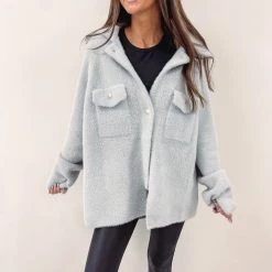 Indie Collection Katie Fuzzy Shacket New Arrivals