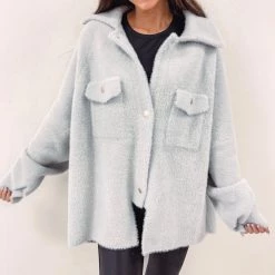 Indie Collection Katie Fuzzy Shacket New Arrivals