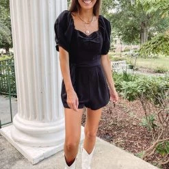 Indie Collection Heart Neckline Romper New Arrivals