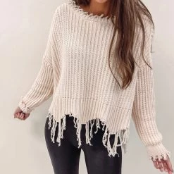 Indie Collection Layla Distressed Sweater New Arrivals