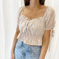 Indie Collection Iridescent Butterfly Top New Arrivals