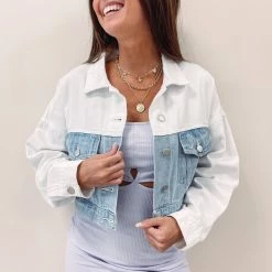 Indie Collection Two-Toned Denim Jacket