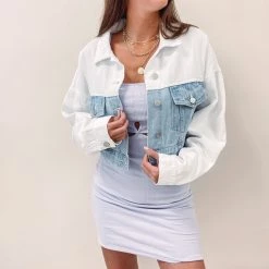 Indie Collection Two-Toned Denim Jacket