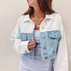 Indie Collection Two-Toned Denim Jacket