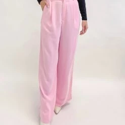 Indie Collection Pink Pleated Pants
