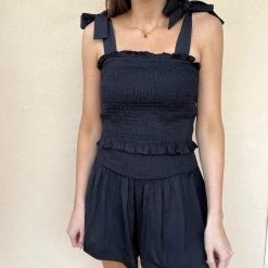 Indie Collection Adair Smocked Top (Multiple Colors) USA Collection