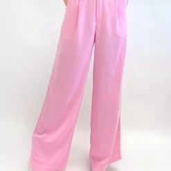 Indie Collection Pink Pleated Pants