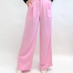 Indie Collection Pink Pleated Pants
