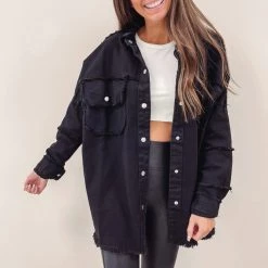 Indie Collection New Arrivals Oversized Skull Shacket