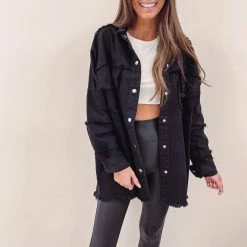 Indie Collection New Arrivals Oversized Skull Shacket