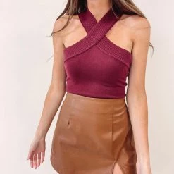 Indie Collection Colleen Leather Skirt