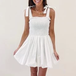 Indie Collection White Bubble Dress Dresses + Rompers