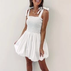 Indie Collection White Bubble Dress Dresses + Rompers