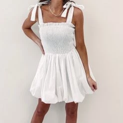 Indie Collection White Bubble Dress Dresses + Rompers