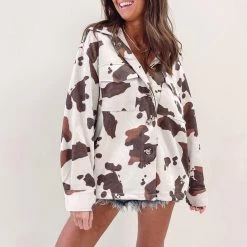 Indie Collection New Arrivals Cowprint Jacket