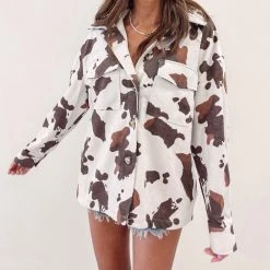 Indie Collection New Arrivals Cowprint Jacket