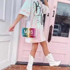 Indie Collection Bride To Be Sequin Dress