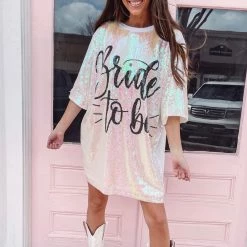 Indie Collection Bride To Be Sequin Dress
