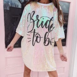 Indie Collection Bride To Be Sequin Dress
