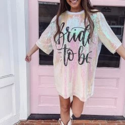 Indie Collection Bride To Be Sequin Dress