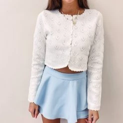 Indie Collection Blue Ruffled Skort USA Collection