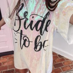 Indie Collection Bride To Be Sequin Dress