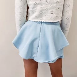 Indie Collection Blue Ruffled Skort USA Collection