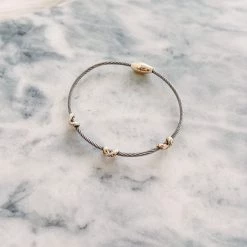 Indie Mae Jewelry Jeweled Cross Cable Bracelet