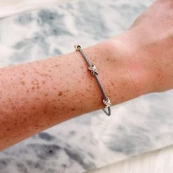 Indie Mae Jewelry Jeweled Cross Cable Bracelet