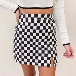 Indie Collection Checkered Skirt
