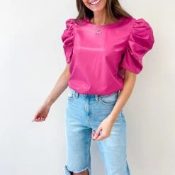 Indie Collection New Arrivals Corinne Pink Top