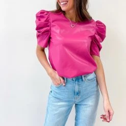 Indie Collection New Arrivals Corinne Pink Top