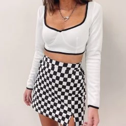 Indie Collection Checkered Skirt