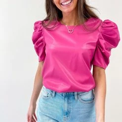 Indie Collection New Arrivals Corinne Pink Top