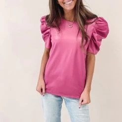 Indie Collection New Arrivals Corinne Pink Top