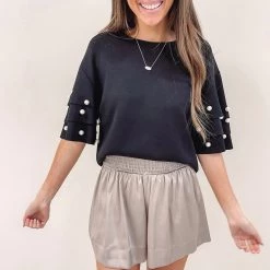 Indie Collection Adair Shorts - Silk Taupe