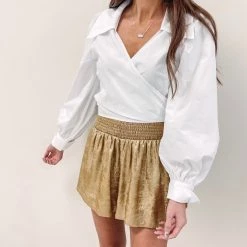 Indie Collection Adair Shorts - Golden