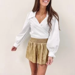 Indie Collection Adair Shorts - Golden