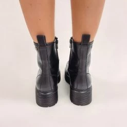 Indie Collection Blaze Combat Boots - Black New Arrivals