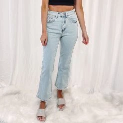 Indie Collection Cropped Flare Jean Denim