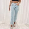 Indie Collection Cropped Flare Jean Denim
