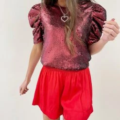 Indie Collection Jasper Sequin Top USA Collection