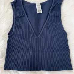 Indie Mae Clothes V- Neck Ribbed Seamless Brami