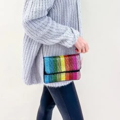 Indie Collection Rainbow Beaded Bag/Clutch New Arrivals